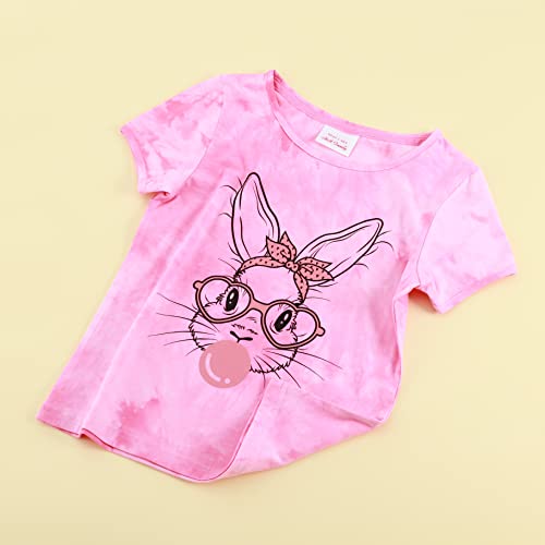 Image of Easter Shirts for Girls Kids Easter Gift Bunny T-Shirt Clothing 3-12 Years