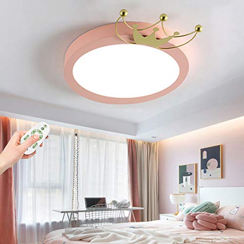 Plafonnier LED enfants pour chambre de fille et lustre salon moderne 24W