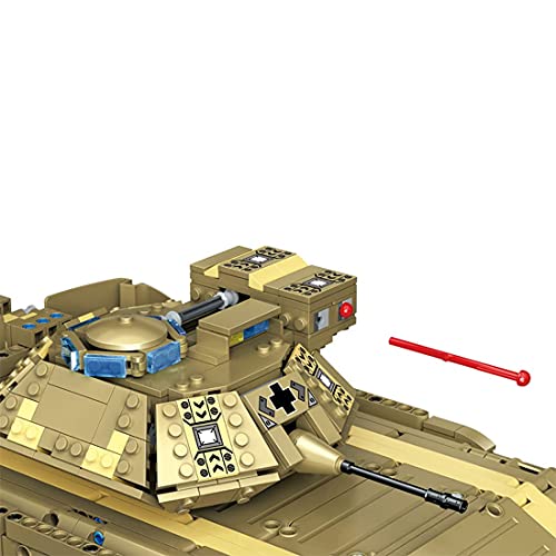 Technologie Tank Bausteine, 1763 Stück Tank Spielzeug Modell mit Motor Kit, Kompatibel mit LEGO Militärbausteinen - M2A2… – Bild 6
