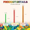 300PCS Colored Sticks for Craft, 3 Sizes (2.5",4.5",6") Colorful Rainbow Popsicle Wooden Sticks Bulk for Home Decoration Project Kid Classroom Art DIY Craft Supplies School Activities #1