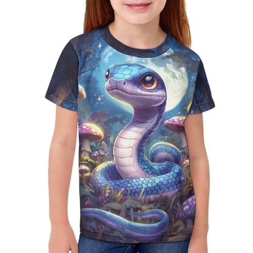 Image of Kids Graphic T-Shirt Boys Girls Novelty Tees Top Short Sleeve Shirts Summer Blouses 3-16
