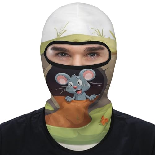 Balaclava para Hombre y Mujer para Esquí con Agujero para Animales, Cobertura Completa para Ciclista