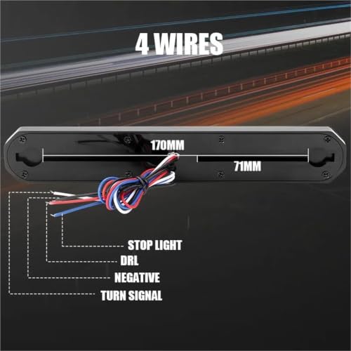 Clignotants fluides 3 en 1 LED HRTLSS à défilement dynamique 125mm - 4