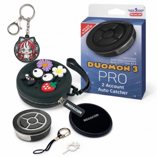 Megacom DuoMon3 PRO 2025 1P/2P Pocket Auto Catcher IPX7 wasserdicht unterstützt App einstellbar LED/Vibration/Sound Bluetooth 19 8 m Link USB-C & kabelloses Laden Auto-Reconnect stündlich | mit
