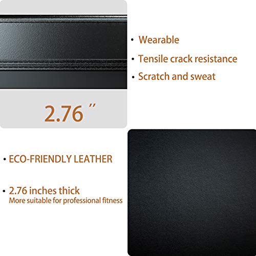 Murtisol Multifunctional Flat Weight Bench for Weight Training and Abdominal Exercise,Workout Excercise Fitness Bench,45.67''25.2''16.34'',Model 1212,Black