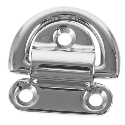 HEALEEP Stainless Steel D-Ring Tie Down Anchor 6mm Boat Trailer Tow Hook for Car Accessories