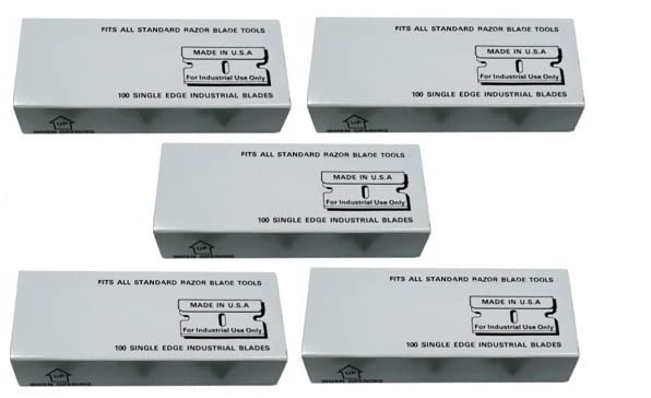 FitAll - Single Edge Razor Blades Made in U.S.A 500 Pieces