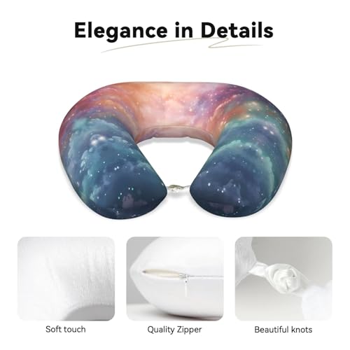 Almohada de viaje espuma viscoelástica tamaño U cómoda miniatura 3