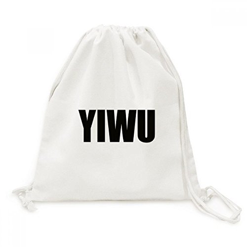 Sac cordon Yiwu Chine Ville Nom en toile pour ranger vos affaires