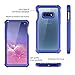 Dexnor Galaxy S10E Case with Built-in Screen Protector Clear Rugged Full Body Protective Shockproof Hard Back Defender Dual Layer Heavy Duty Bumper Cover Case for Samsung Galaxy S10E - Dark Blue