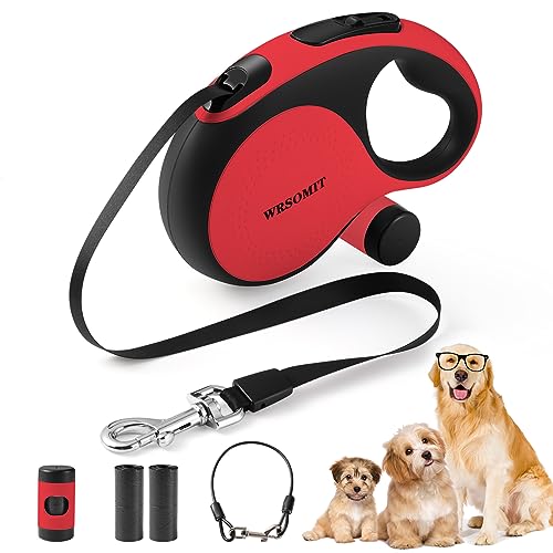 WRSOMIT Retractable Dog Leash Chew Proof Cable, 26Ft Heavy