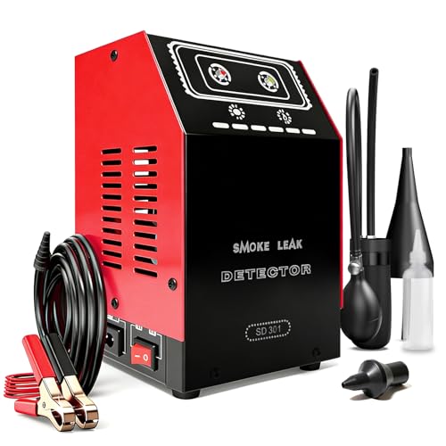 JUTA SD-301 Automotive Smoke Machine Leak Detector with Built-in Air Pump Vehicle Emission Vacuum Exhaust EVAP Leakage Diagnostic Car Smoke Leak Tester Tools Kit