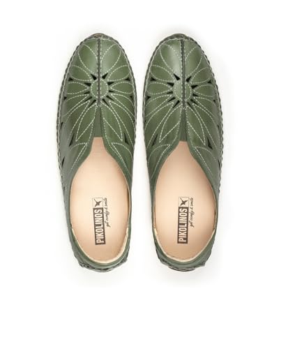 Image of PIKOLINOS Jerez 578-7399 Women's Slip-On Moccasins - Premium Calfskin Leather - Removable Cushioned Insole, Elastic Fit, Lightweight Everyday Comfort and Support