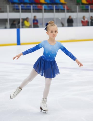 Image of Arshiner Kids Girls Classic Long Sleeve Leotard Dance Ballet Dress