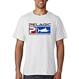 Men's T-Shirt QLKNSC Clevie Title: PELAGIC Deluxe Logo T-Tshirts Camisetas y Tops(Small)