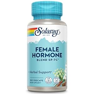 SOLARAY Female Hormone Blend SP-7C | W/Black Cohosh, Dong Quai, Passion Flower, Wild Yam & More | 100 VegCaps, 50 Serv.