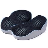 Jugbey Seat Cushions for Office Chairs, Ergonomic Memory Foam Pressure Relief Seat Cushion for Tailb