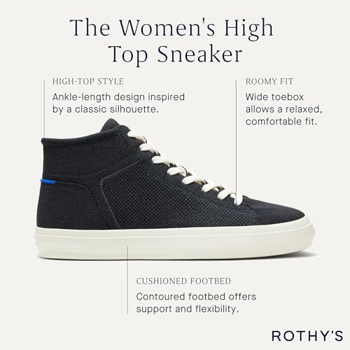 Rothy's The High Top, Women's Lace Up Sneaker for Walking & Casual Comfort, Made from Recycled Plastic Bottles & Machine Washable3
