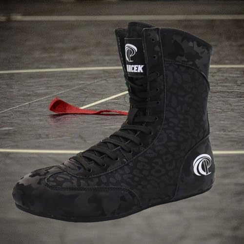 Hixingo Zapatos de Boxeo para Hombre Mujer 36-45, Zapatillas Boxeo Hombre Mujer Cons Uelas de Goma Antideslizantes Zapatillas Lucha Libre Ligero y Respirable (DK513 Couleur,39) - imagen 5