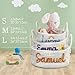 Personalized Baby Name Basket Custom Cotton Rope Diaper Caddy Nursery Organizer Stortage Bin