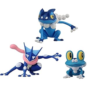 Pocket Elf Pokémon Froakie Frogadier Greninja Doll Ornament Handgemaakte Action Figure Gift Leuke 3PCS 4.5cm Realistisch…