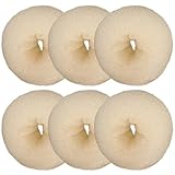 6pcs Hair Bun Maker, 2 pouces Mignon Hair Donut, Pin Blonde pour les enfants et Girlshair