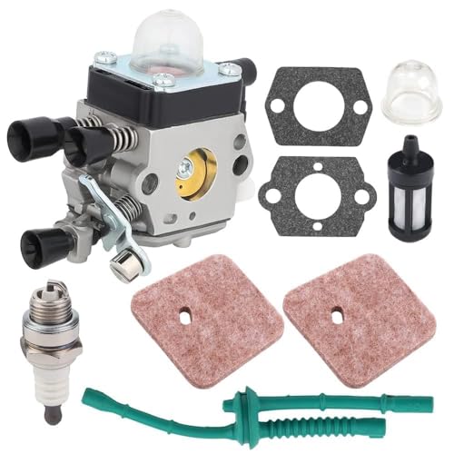 Butom FS55R FS45 FS38 Carburetor for Stihl HS45 FS 38 FS55 FS 45 FS46 FS55RC FS55RC HL45 FS46C KM55 FS45C FS55C Weed Eater Trimmer Replace C1Q-S97 C1Q-S186