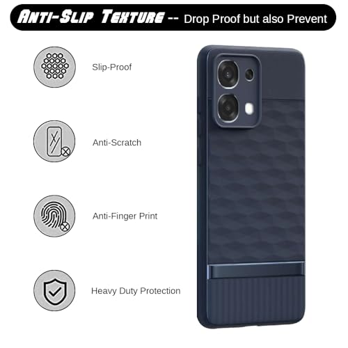 Image of Shockproof Case for Oppo F31 5G | Full Camera Protection | TPU Flexible Back Cover for Oppo F31 5G (Steel Blue)