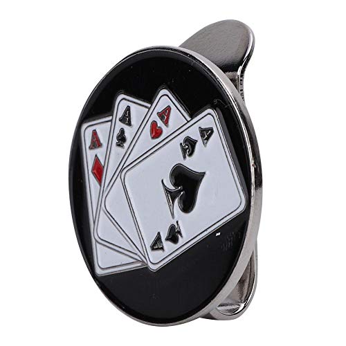 Golf Hat Clip, Metal Magnetic Golf Ball Marker Holder Visor Clip Ball Marker Accessory Multiple Patterns(Poker) Golf - Image 2