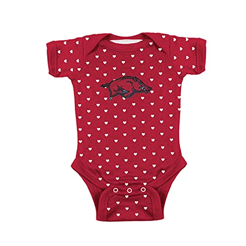 Image of Two Feet Ahead Hearts Baby Girl Bodysuit – Officially Licensed Infant Outfit