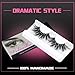 Veleasha High Volume Mink Lashes Cruelty-free 25mm Long 3D Eyelashes Dramatic Look for Makeup (45A)/False Eyelashes