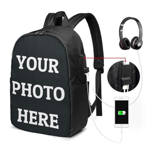 Custom Backpack Personalized Backpack For Women Men Design Your Own Work trip Laptop Bag To Large-capacity Casual Packet,Large2