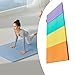 LICOME Folding Exercise Floor Mat ， Easy To Carry Cardio Training Portable Thick Pilates Mat(Four Fold Mat)