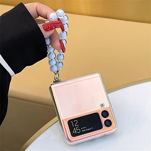 Coque Z Flip 3 avec chaîne perles pour vos soirées chic