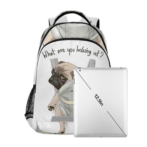 ALAZA Cute French Bulldog Backpacks Travel Laptop Daypack School Book Bag for Men Women Teens Kids 48 7