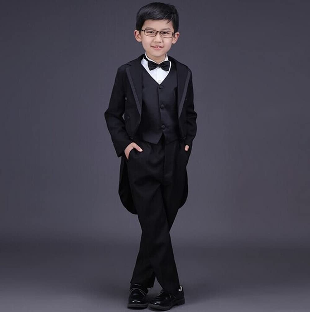 Jungen Dreiteiliger Anzug Frack Notch Revers Formal Partei Custom