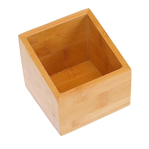 Hemobllo 1Pc Delicate Wooden Tea Bag Organizer Multipurpose Storage Box Smooth Edges for Safe Use for Home and Office Decor