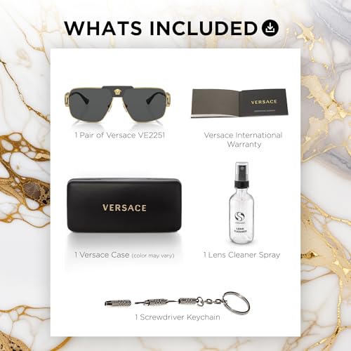 VERSACE VE2251 Navigator Sunglasses with Luxury Eyewear kit4