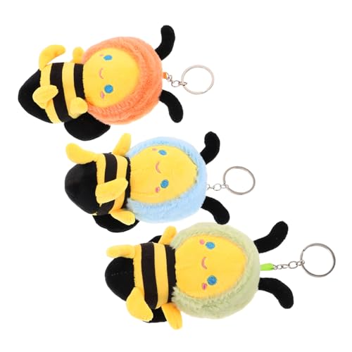 Charmes du sac en peluche Mikinona lot de 3 pendentifs pour sac à dos