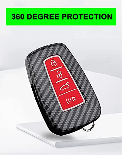 Coque de clé pour C-HR protection ABS carbone pour télécommande de voiture