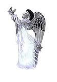 Ein Engel auf Erden! Sehr schöne dekorative stehende Engel Figur mit Vogel,Taube, in außergewöhnlicher Form und Design,