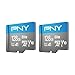 PNY 128GB Elite™ Mobile Accessories Class 10 U1 V10, A1 microSDXC Flash Memory Card for Mobile Devices - 100MB/s, Full HD, UHS-I, Micro SD 2-Pack