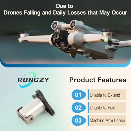 RongZy Front Arm Axis Replacement for DJI Mini 3 /Mini 3 Pro Front Arm Hinges Arm Shaft for DJI Mini 3 /Mini3 Pro Drone Accessories Parts with Repair Tools - Image 2
