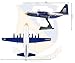 Postage Stamp Daron Series Collectible Blue Angels C-130 Fat Albert 1/200 Die-Cast Metal Aircraft Model with Display Stand for Ages 14+