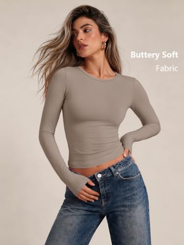 Image of Trendy Queen Womens Long Sleeve T Shirts Fall Fashion Basic Y2K Tops 2026