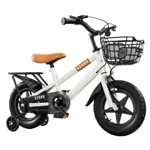 JoFist 12/14/16inch �L�b�Y�o�C�N 3�΂���7�΂܂ł̏��̎q�p���]�� �⏕�֕t�� �o�X�P�b�g�t�� �q���p���]�� (12�C���`�F85cm�`105cm,�z���C�g(D))