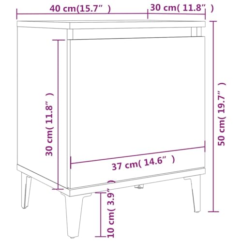Table d'appoint stable blanche 40 cm pour ranger et organiser votre chambre