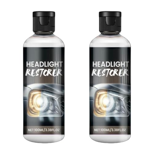 Car Headlight Cleaner & Polish | Removes Dullness & Yellowing | Restores Clarity for Improved Visibility | Easy-to-Use Headlight Cleaning Solution (1)