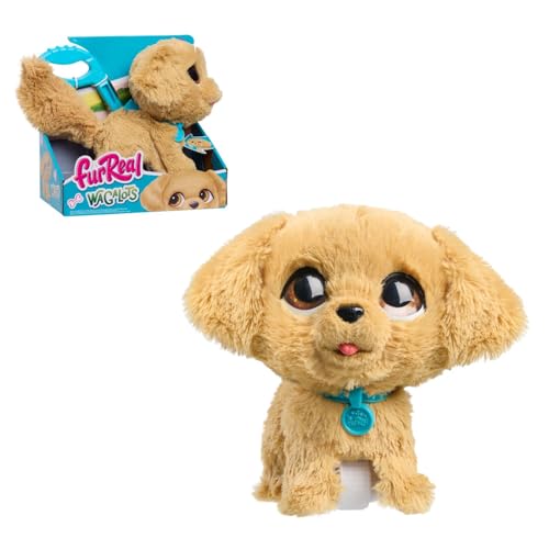 Just Play Peluche Interactivo Golden Retriever furReal Walk-A-Lots Que Habla y Camina, de 20,3 cm, 4 Piezas, Juguetes Blandos, Juguetes para niños a Partir de 4 años