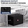 Grease Trap, 20.32 GPM Grease Interceptor, 50 LBS Carbon Steel Under Sink Interceptor, Commercial Interceptor for Home Kitchen, Canteen, Restaurant, Coffee Shop, Free Returns! (30LBS/11.32GPM)